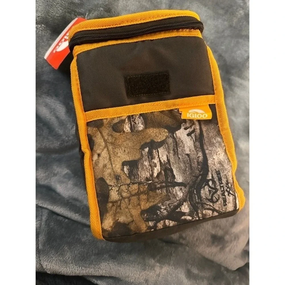 Igloo Realtree Xtra Green Insulated Camo Lunch Bag Orange Trim New With Tags